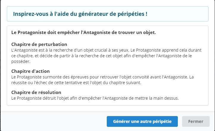 Générateur de péripéties