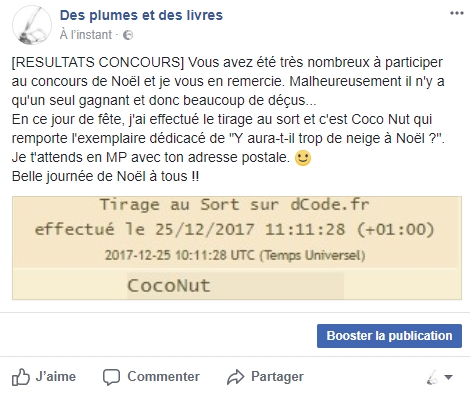Concours Noël fb